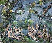 Paul Cezanne Badende France oil painting artist